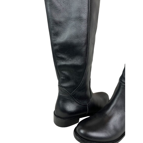 Napoleoni Italy Riding Style Boots Size 36 Black Leather Equestrian - Picture 8 of 12